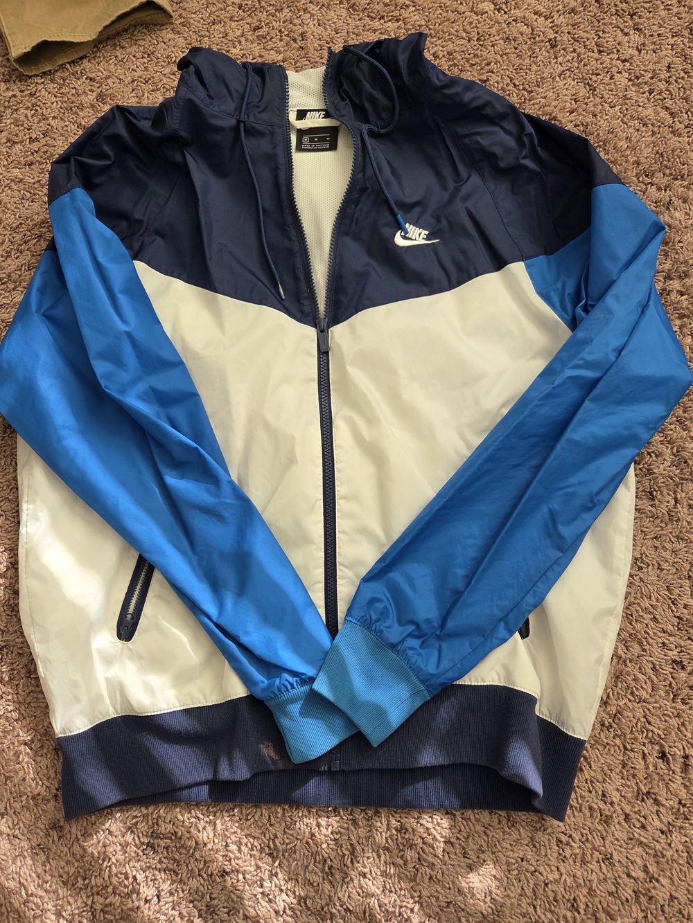 Nike Men’s Colorblock Performance Jacket - Navy/Blue/White